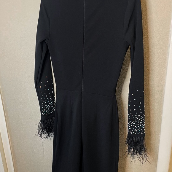 Windsor gown rhinestone feathers - Picture 7 of 8